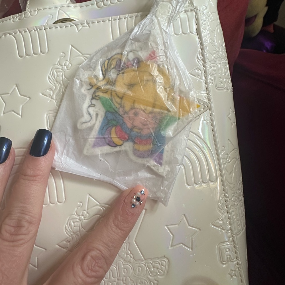 NWT Loungefly Rainbow Brite Iridescent Convertible Backpack & Tote Crossbody Bag - Picture 3 of 5